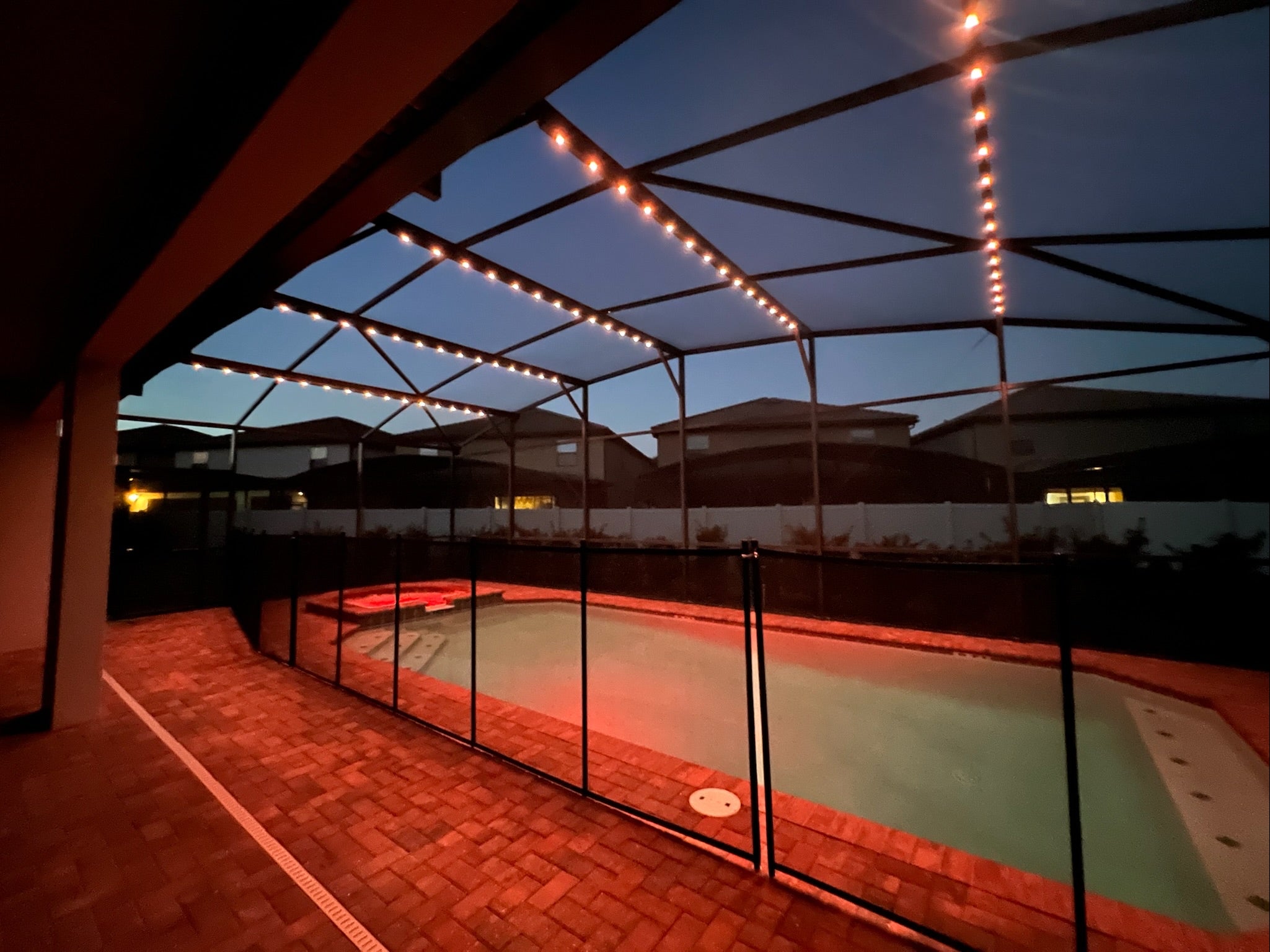 100FT Pool Enclosure Track Lighting System (Complete Kit)