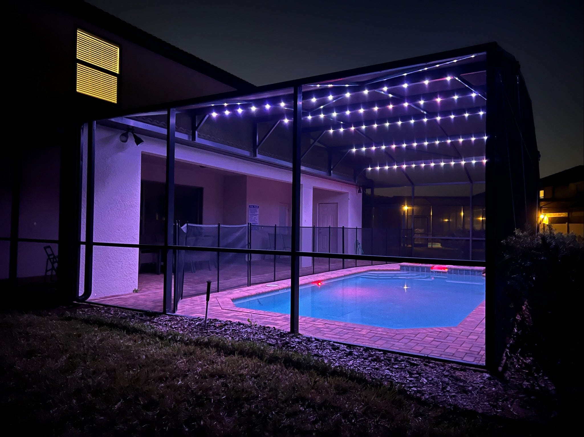 100FT Pool Enclosure Track Lighting System (Complete Kit)