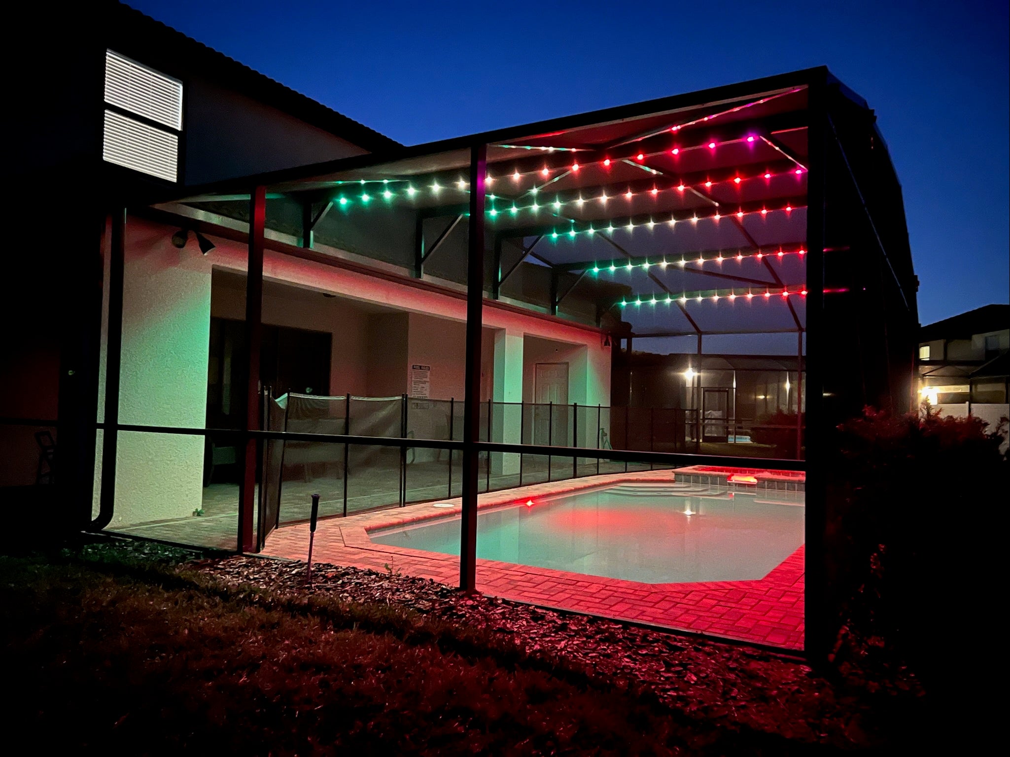 100FT Pool Enclosure Track Lighting System (Complete Kit)