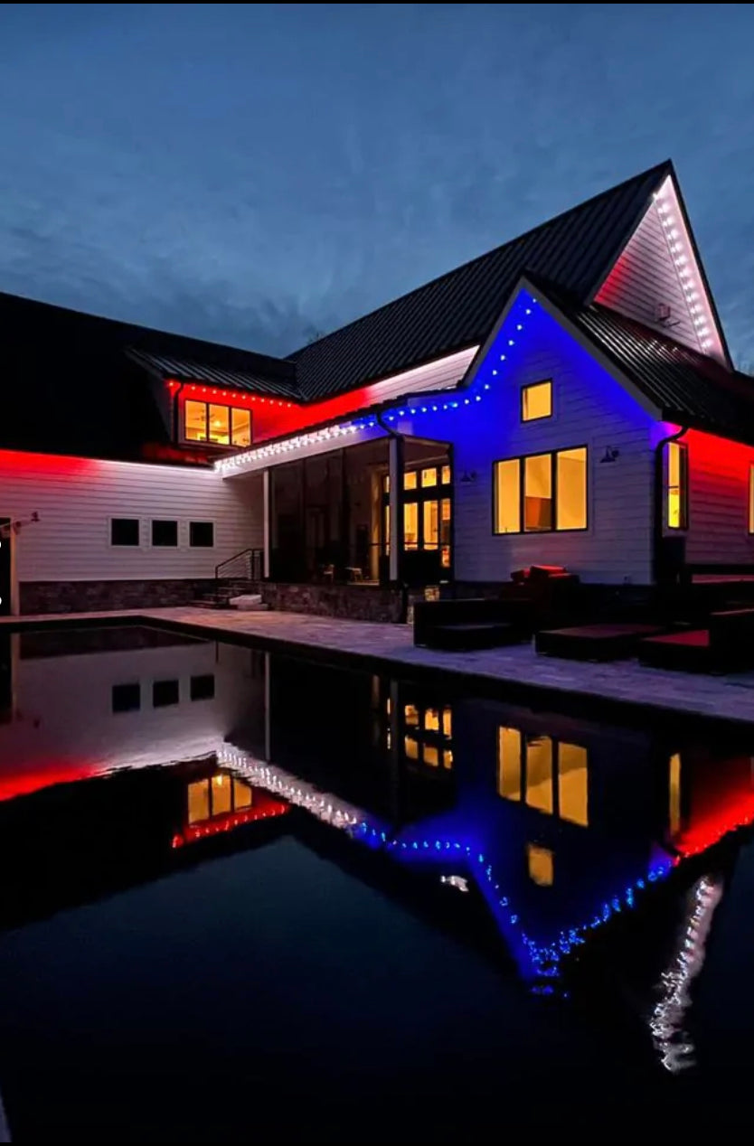 200FT Permanent Roofline Track Lighting System (Complete Kit)