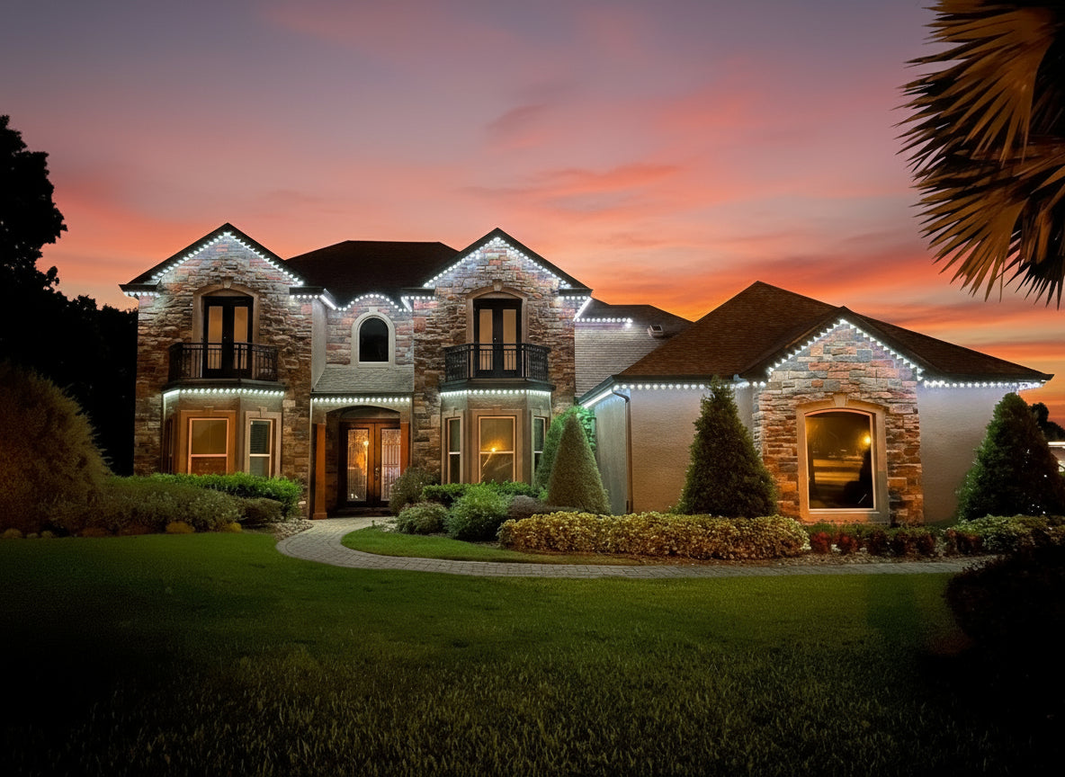 300FT Permanent Roofline Track Lighting System (Complete Kit)