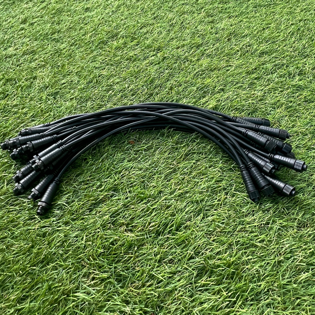 20 PACK OF 1FT EXTENSION CABLE 20ft (BLACK/WHITE) ***POOL ENCLOSURE ONLY**