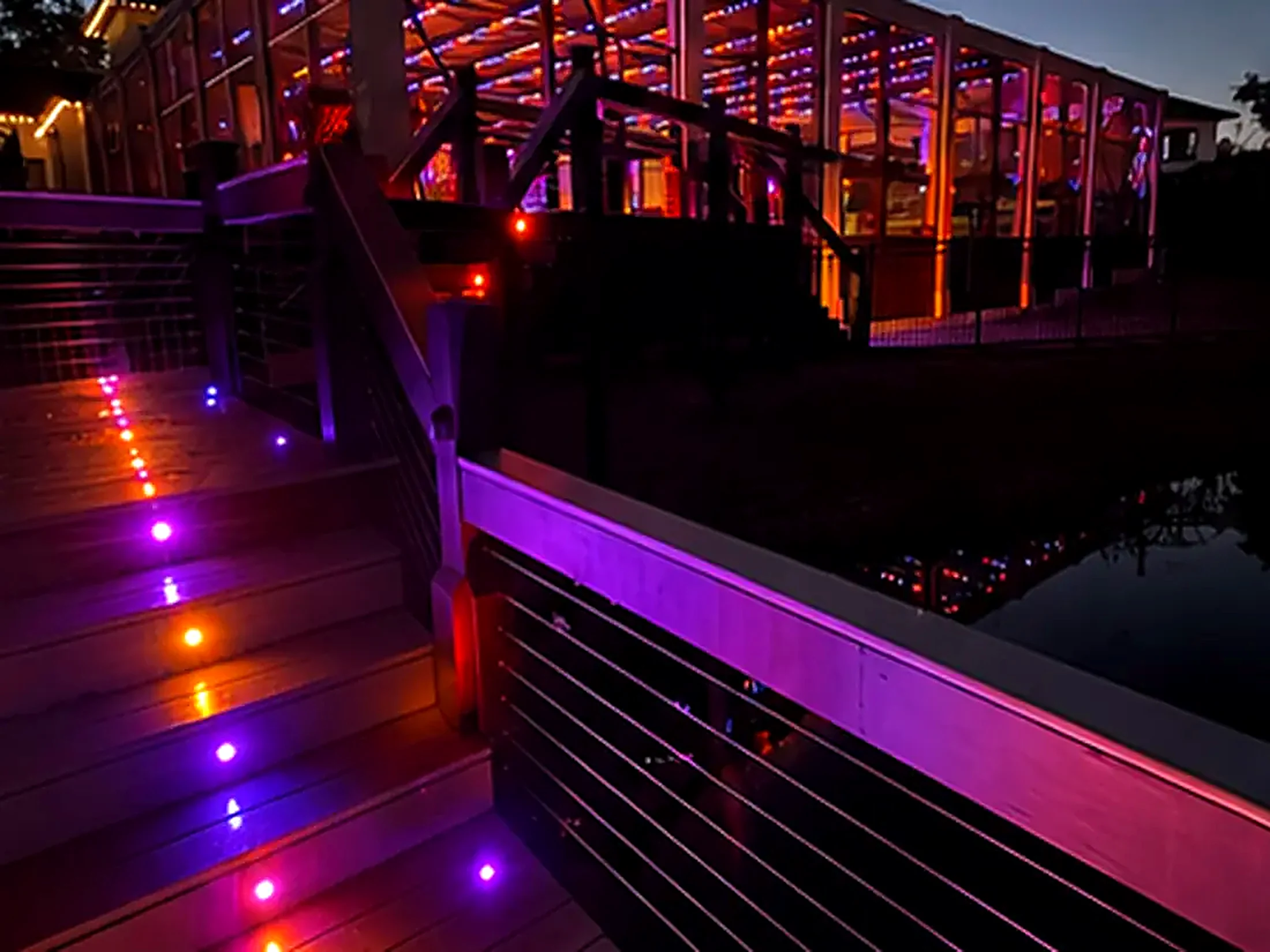 Deck and dock lighting set for Halloween