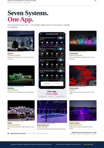 Shine On Solutions landscape lighting catalog, page 7 of 8