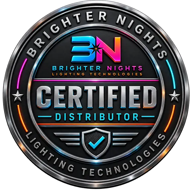Brighter Nights Certified Distributor badge