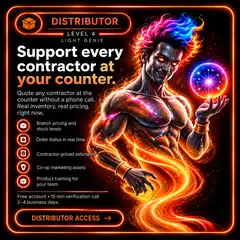 Distributor Light Genie card