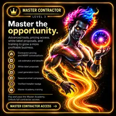 Master Contractor Light Genie card