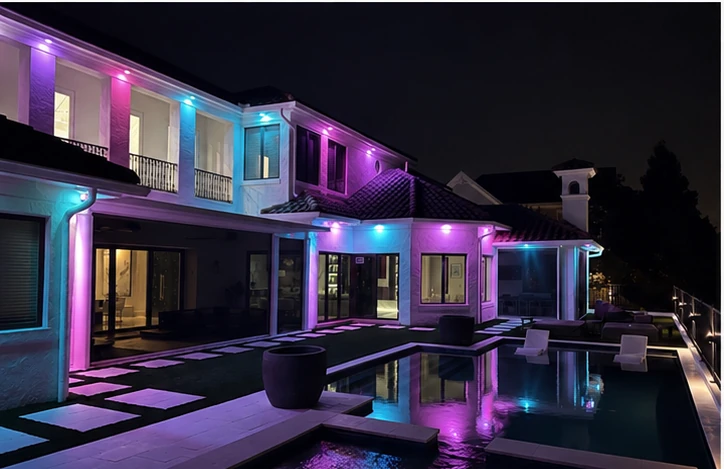 Brighter Nights soffit lighting set for Easter
